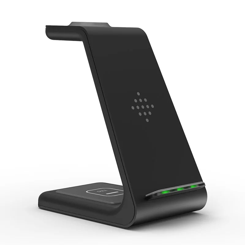 Harmonystore White Harmonystore 3 in 1 Wireless Charger 3 in 1 Wireless Charger with Space-Saving Design