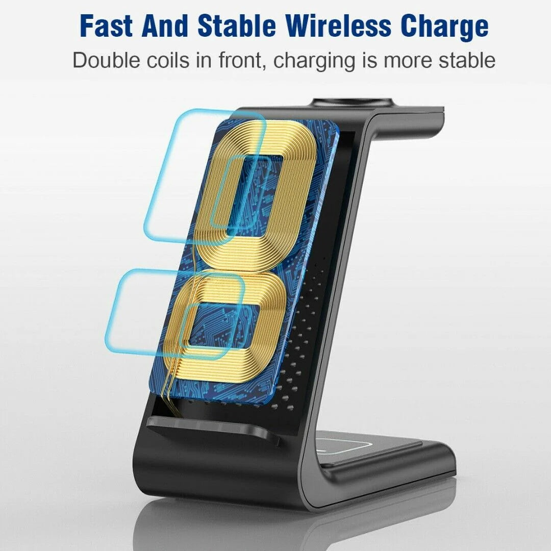 3IN1 Wireless Charging Station with Sleek Design