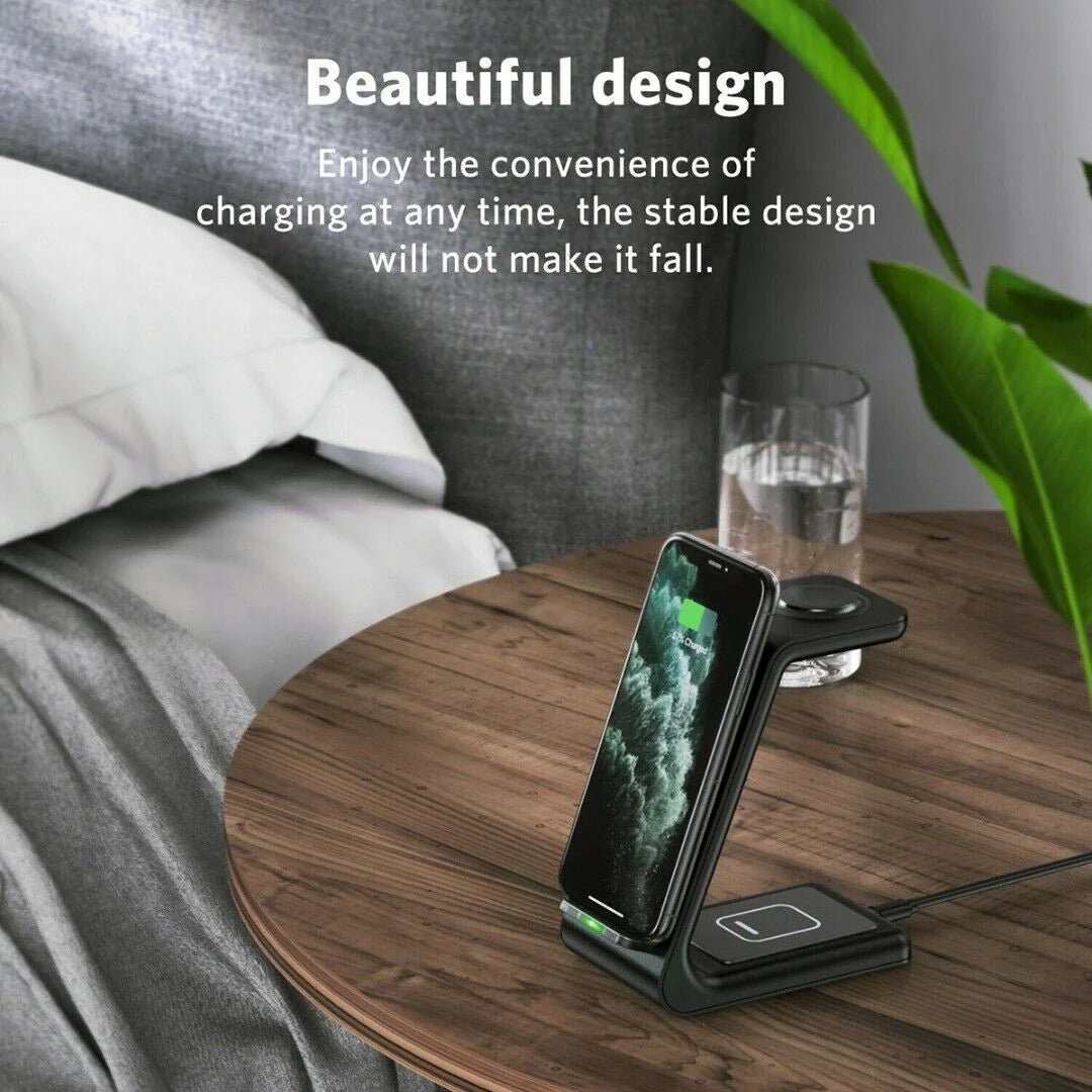 3IN1 Wireless Charging Station with Sleek Design
