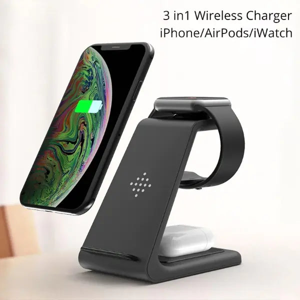Harmonystore Harmonystore 3 in 1 Wireless Charger 3 in 1 Wireless Charger with Space-Saving Design